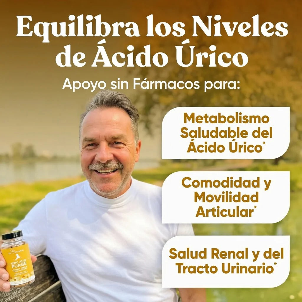 Suplemento Purga de Ácido Úrico 100% Natural | No más dolores silenciosos
