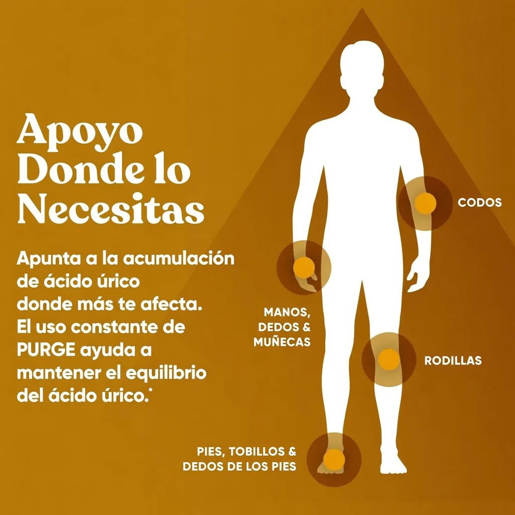 Suplemento Purga de Ácido Úrico 100% Natural | No más dolores silenciosos
